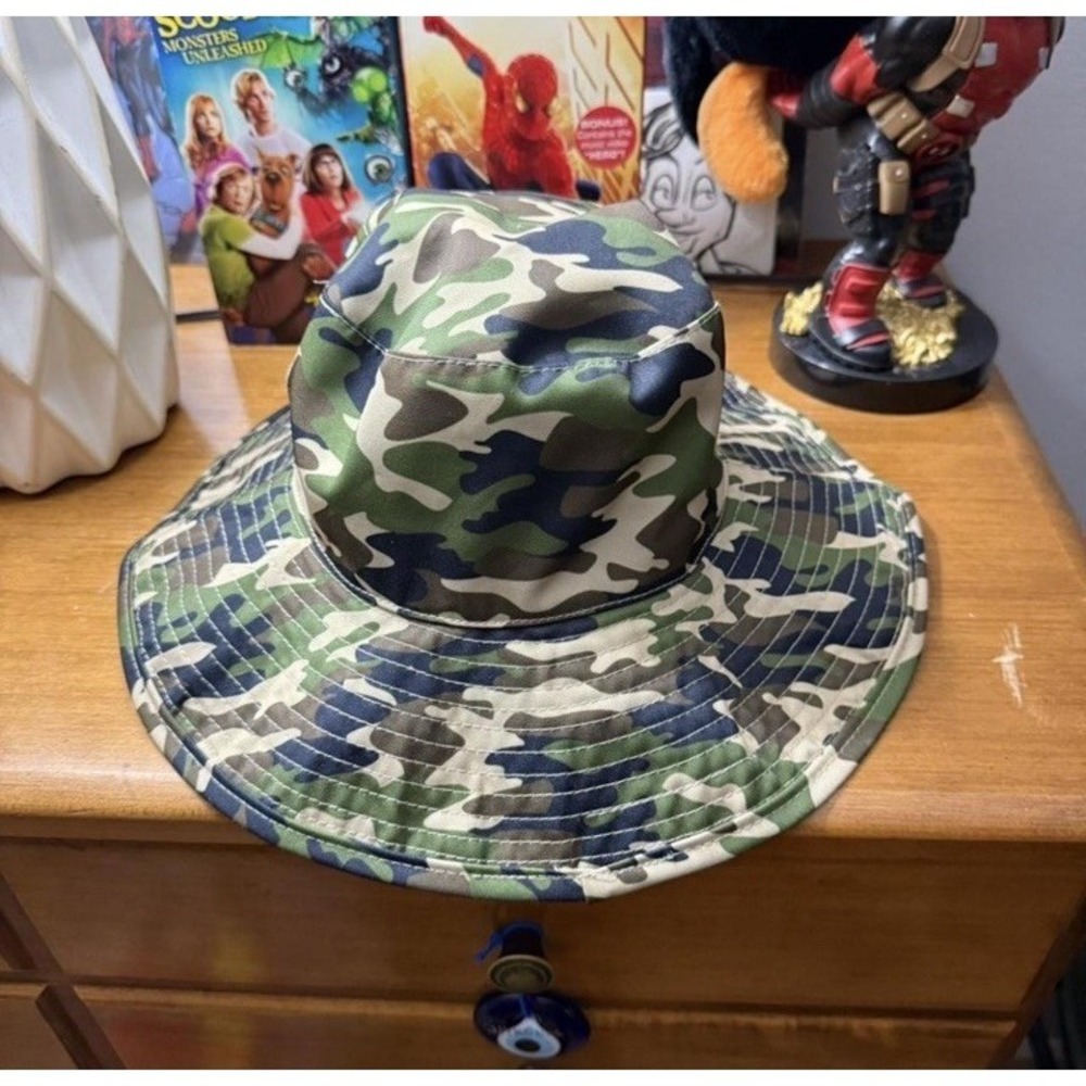 Kids Camo Bucket Hat Youth Toddler Boys Girls Sun Protection Safari Fishing Cap
